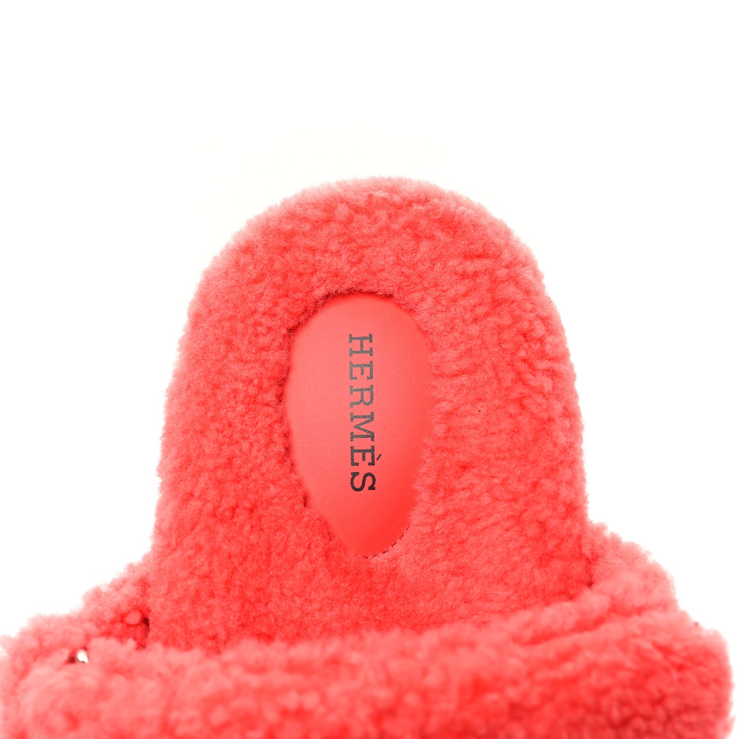 Hermes Woolskin Womens Chypre Sandals 38 Rose Du Desert 7 of 9