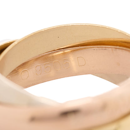 Cartier 18K Pink Yellow White Gold Classic Les Must De Cartier Trinity Ring 53 6.25 5 of 5