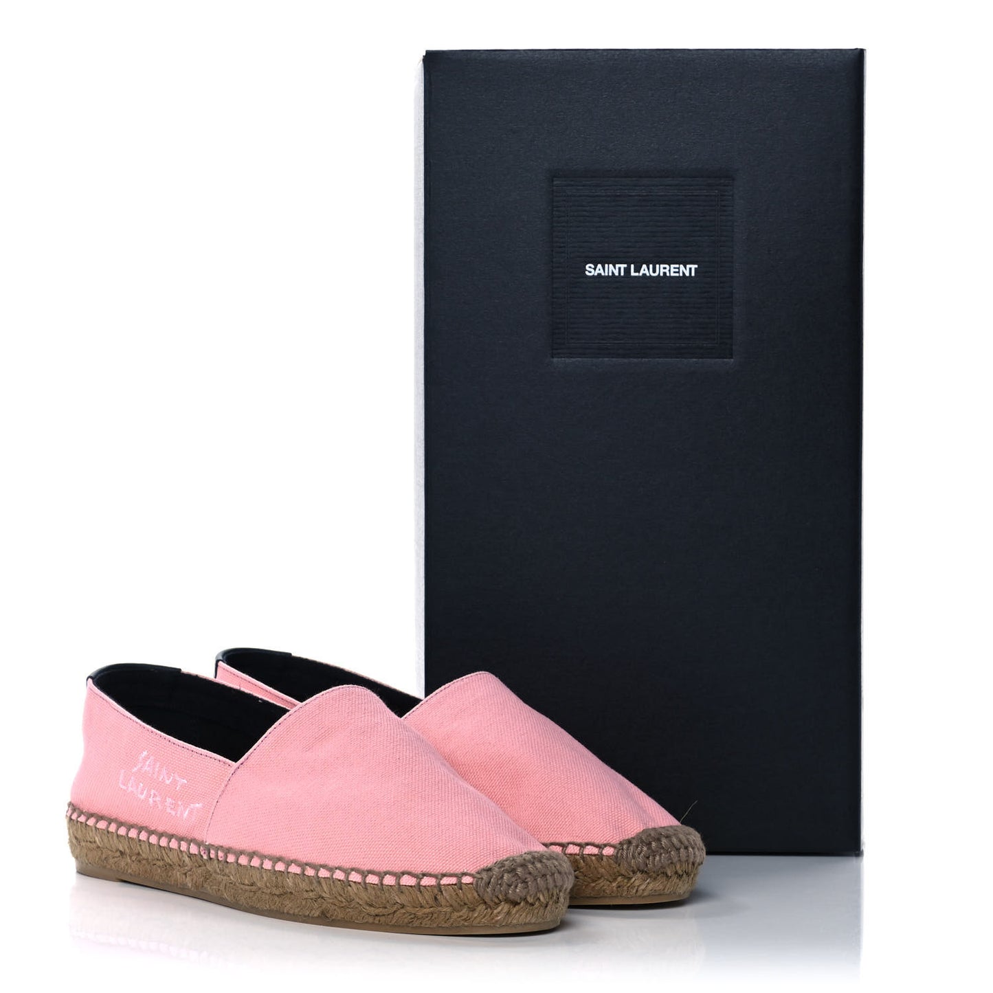 Canvas Elba Light Logo Embroidered Espadrilles 36 Pink