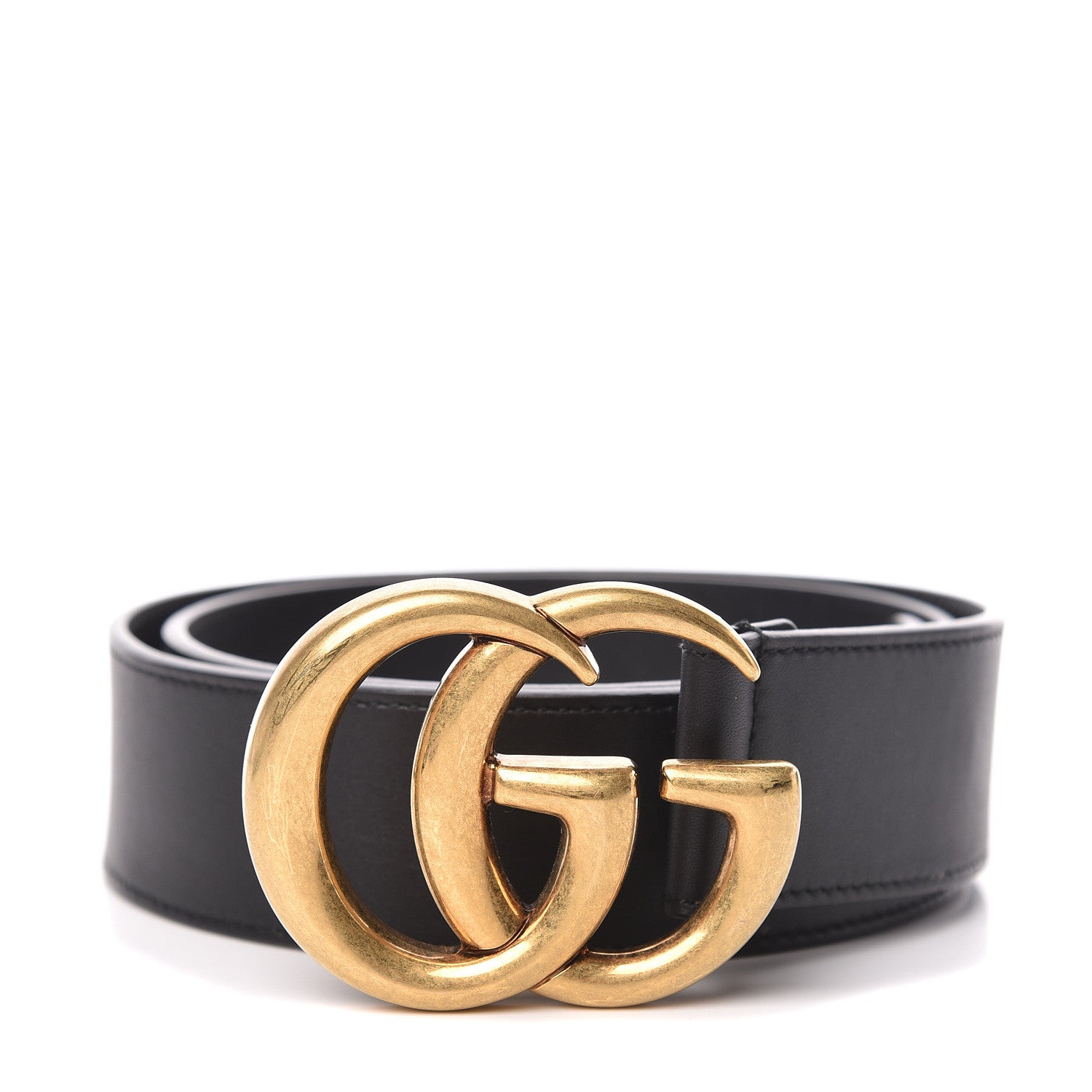 Gucci Calfskin Double G 40mm Belt 80 32 Black 1 of 7