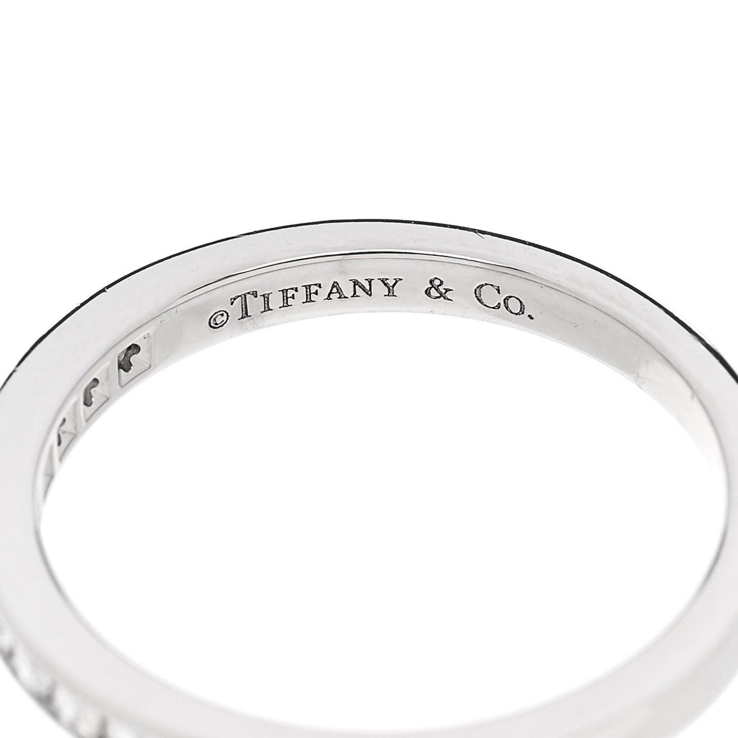 Platinum Diamond .25ctw Half Circle Wedding Band Ring 52 6