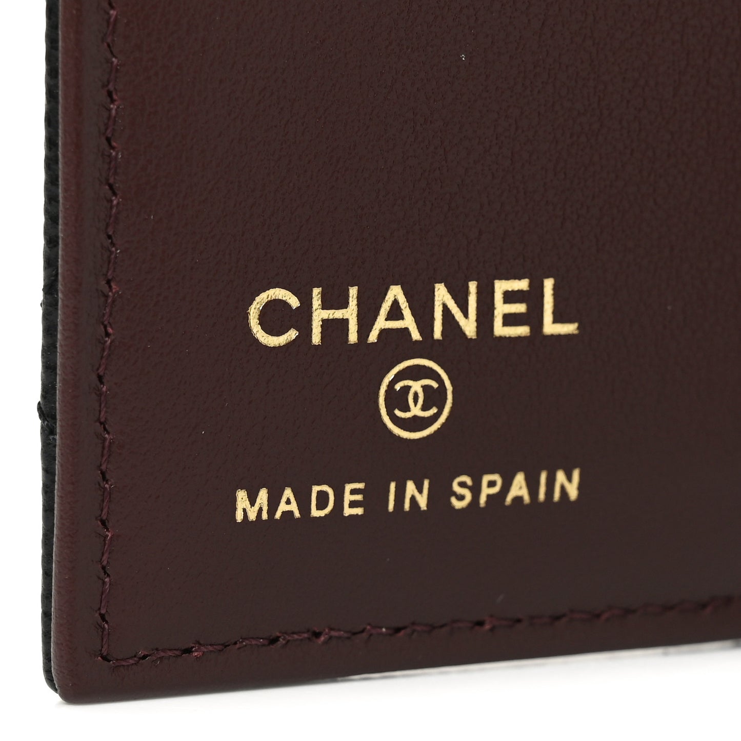 Caviar Quilted Card Holder Wallet Black