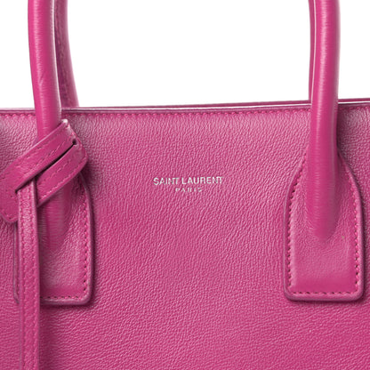 Saint Laurent Calfskin Baby Sac De Jour Fuchsia 12 of 12