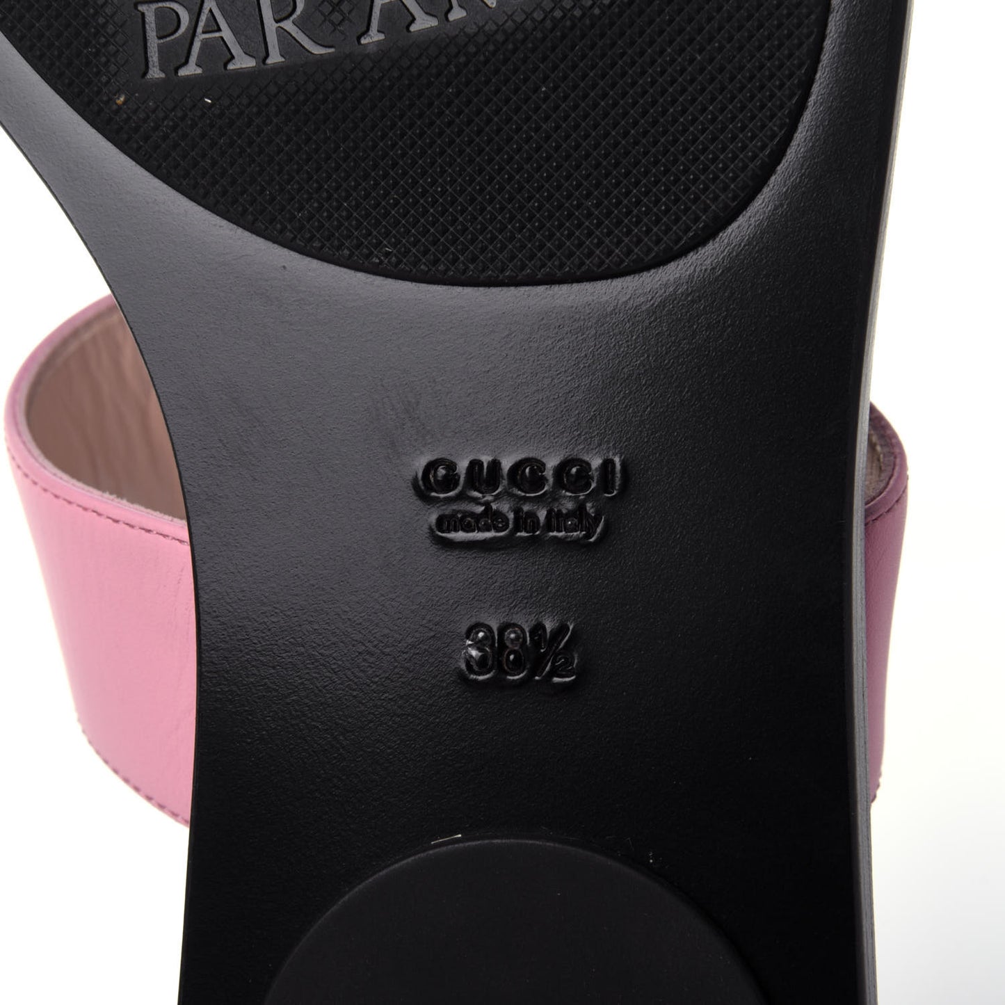 Calfskin GG Marmont Thong Sandals 38.5 Wild Rose