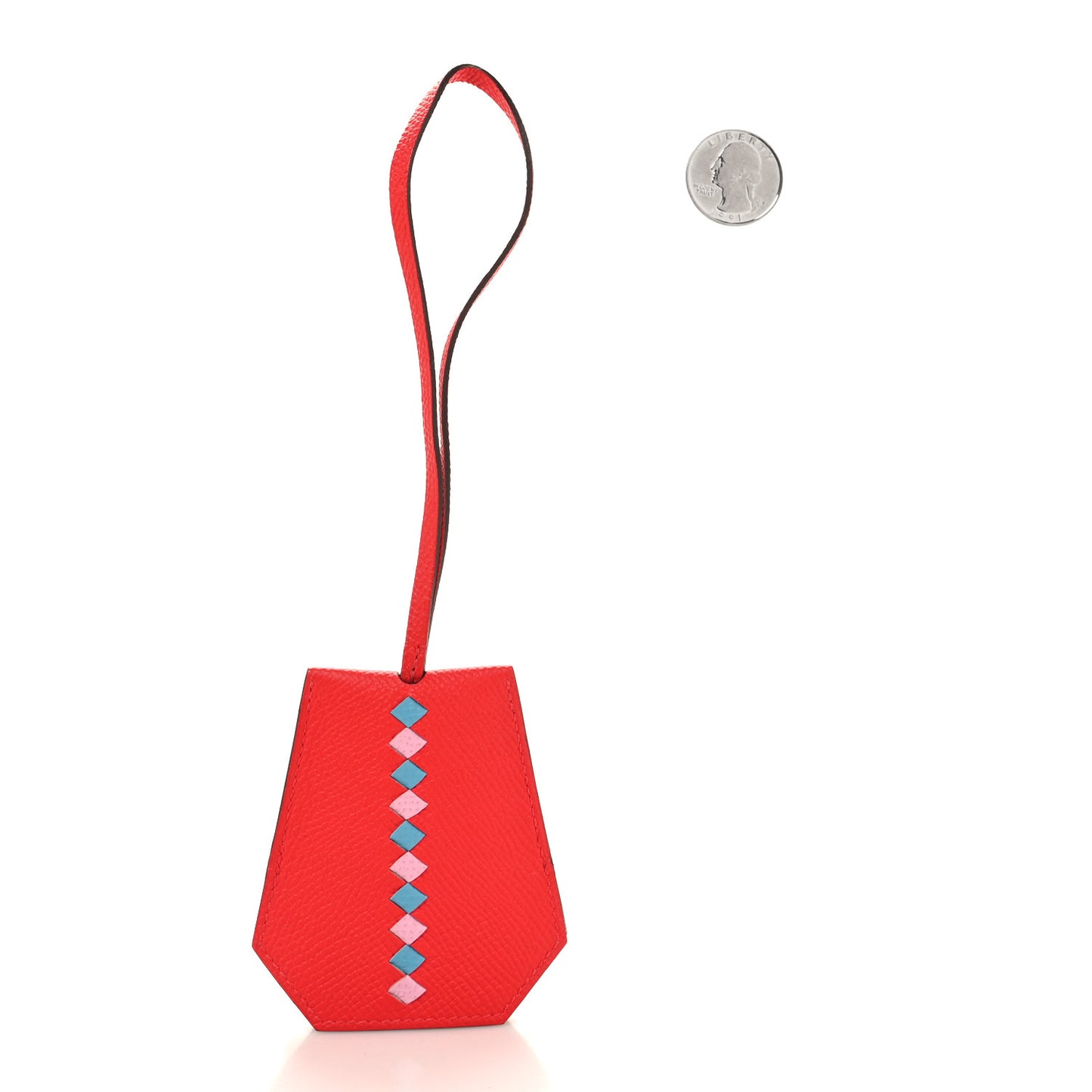 Epsom Clochette Cles Petit Tressage Charm Rouge De Coeur Mauve Sylvestre Bleu Du Nord