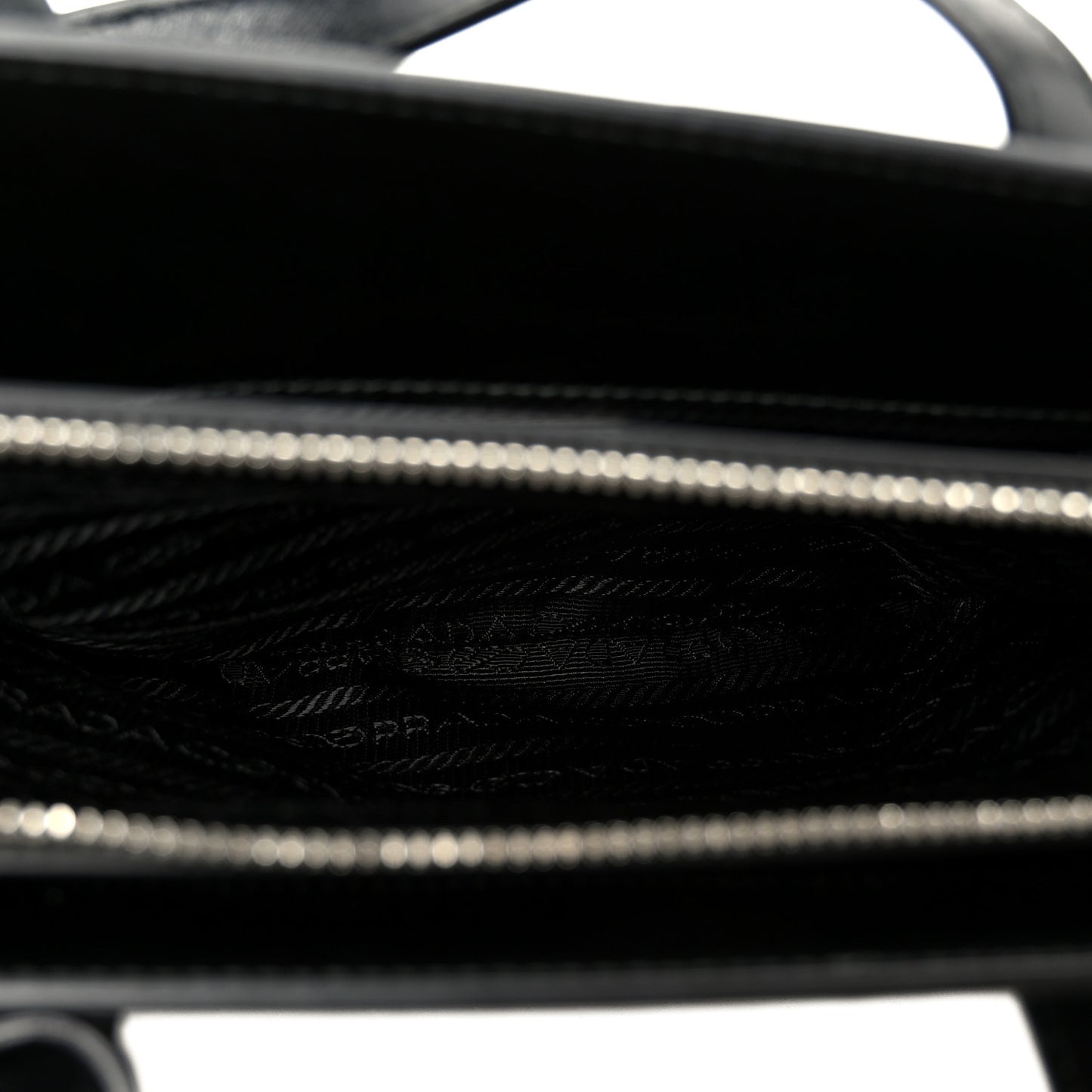 Spazzolato Mini Re-Edition 1995 Double Handle Handbag Black