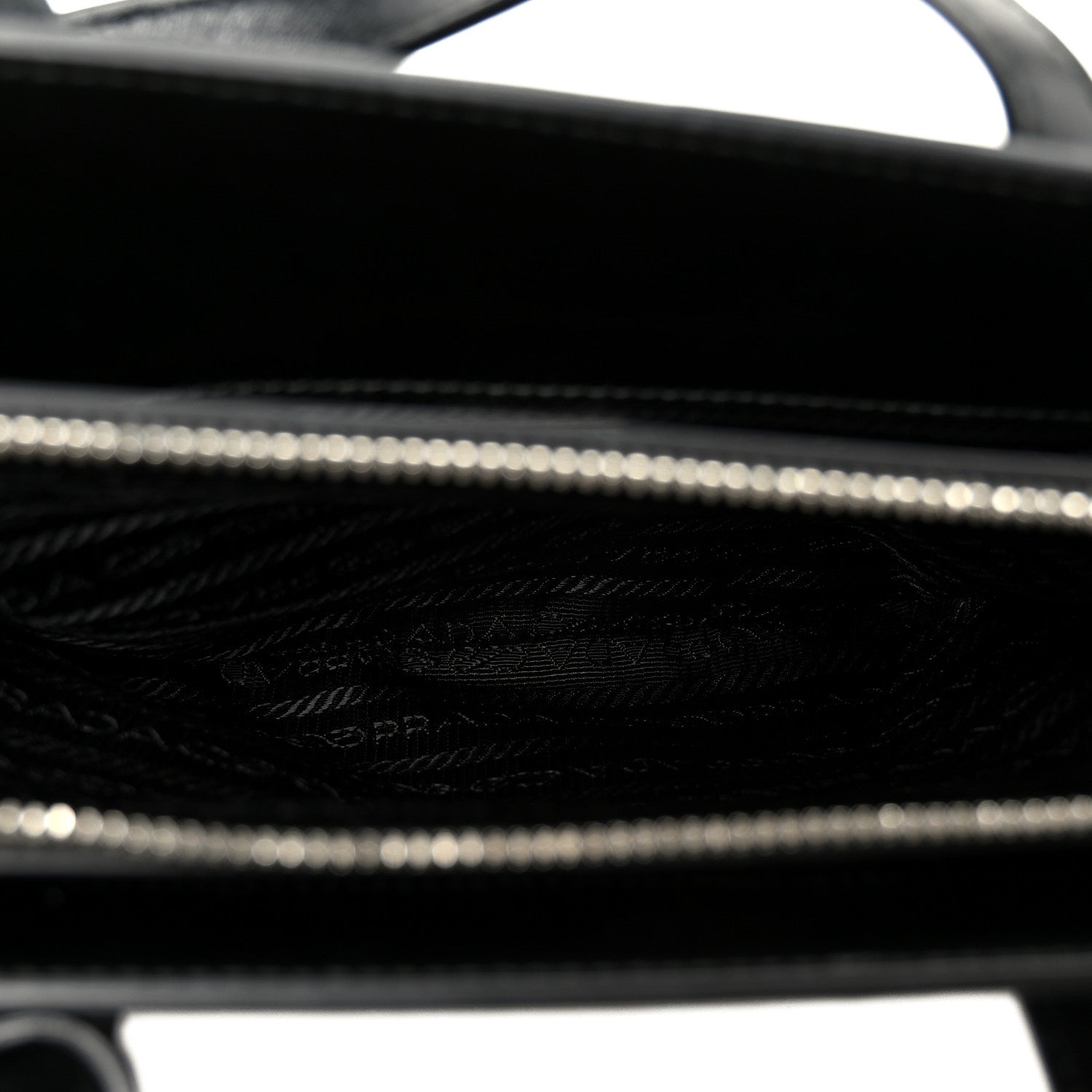 Prada Spazzolato Mini Re-Edition 1995 Double Handle Handbag Black 5 of 9