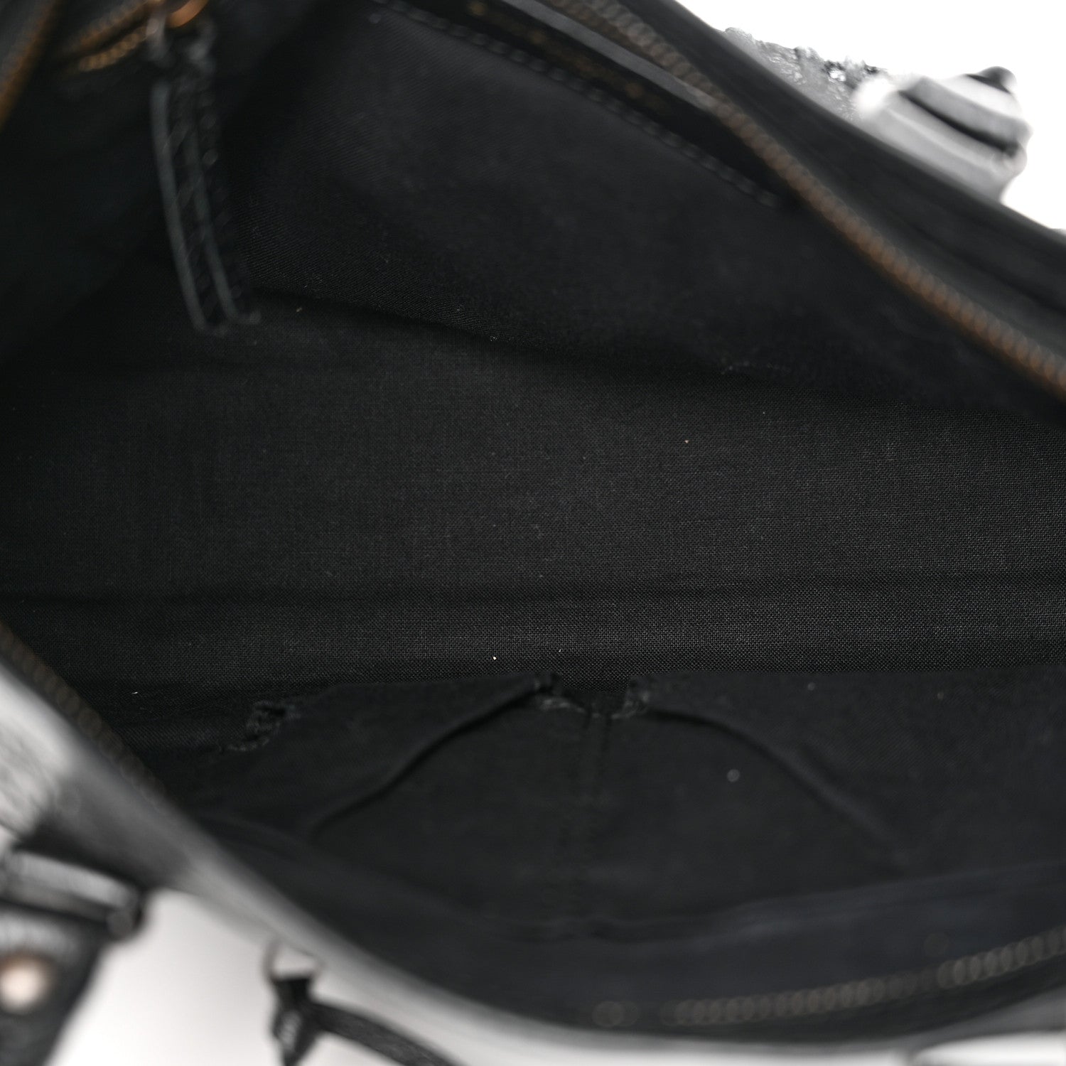 Balenciaga Agneau Classic Hardware S City Logo Strap Black White 6 of 14