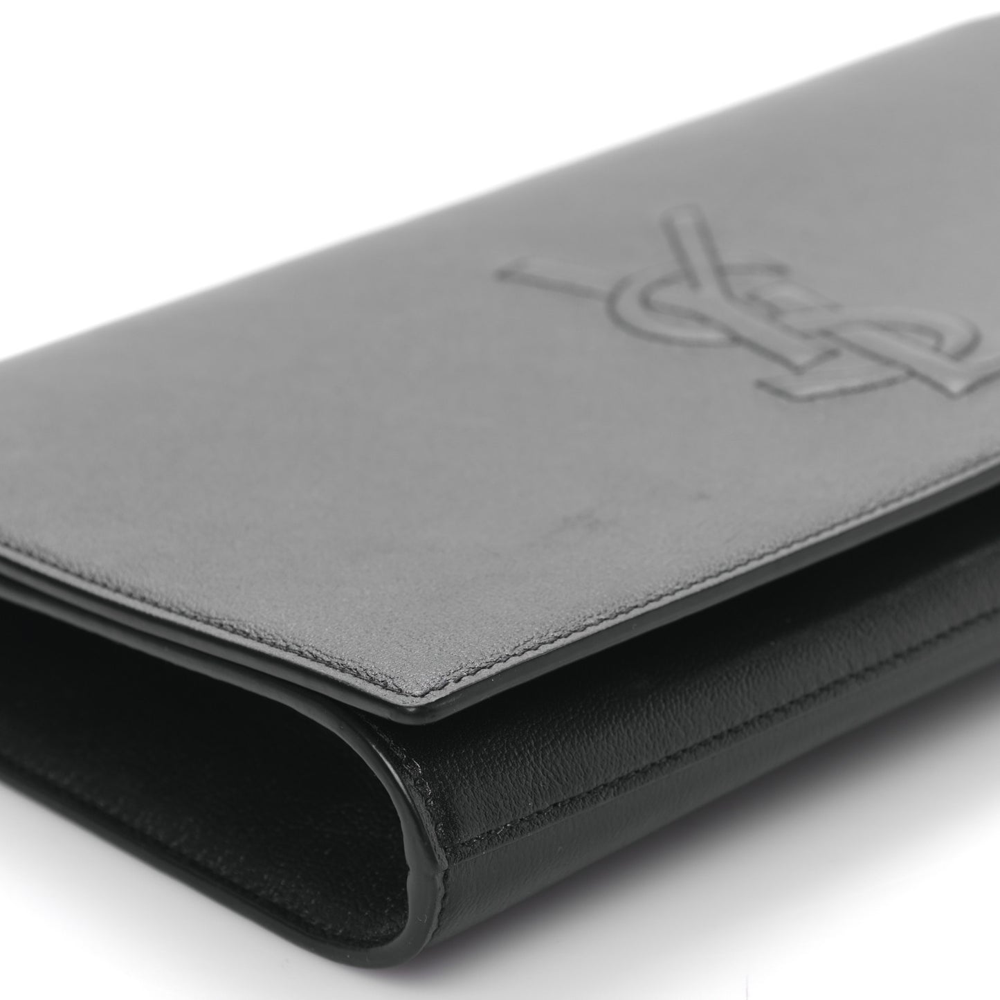 Calfskin Monogram Large Belle De Jour Clutch Black