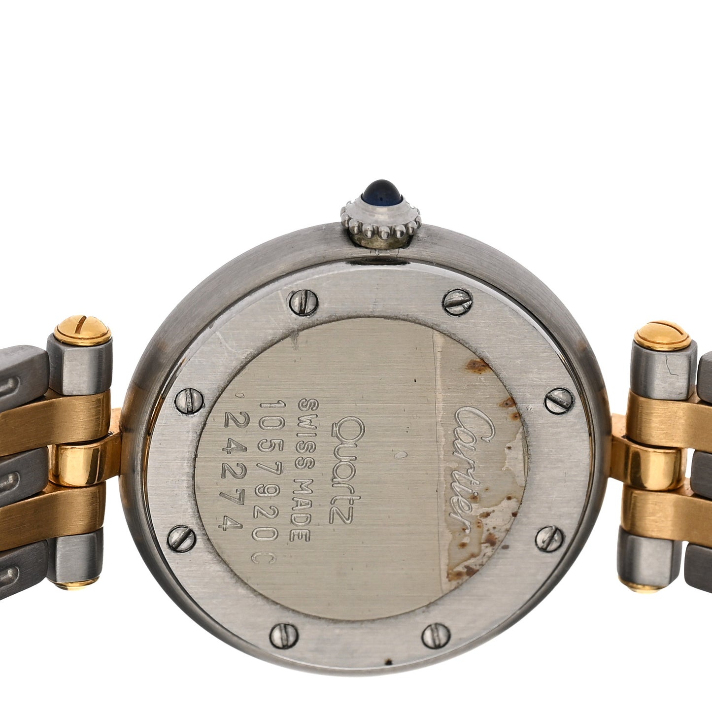 Stainless Steel 18K Yellow Gold 24mm Panthere Vendome Quartz Watch
