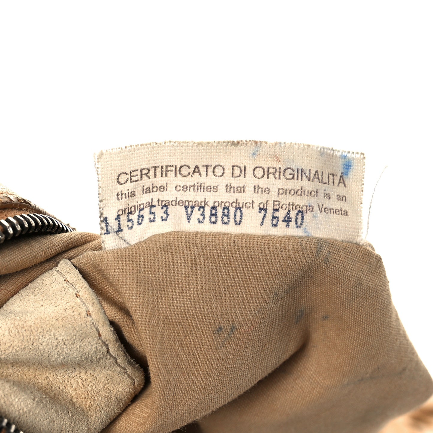 Nappa Intrecciato Embossed Medium Veneta Hobo Camel