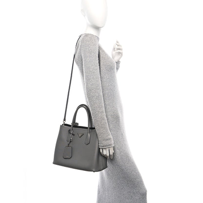 Prada Saffiano Cuir Small Double Bag Marmo 2 of 10