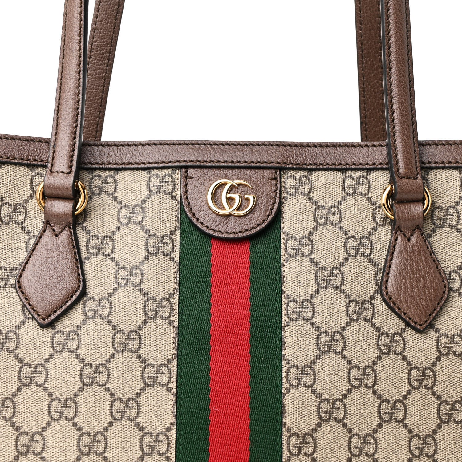 Gucci GG Supreme Monogram Medium Ophidia Shopping Tote Brown 8 of 11