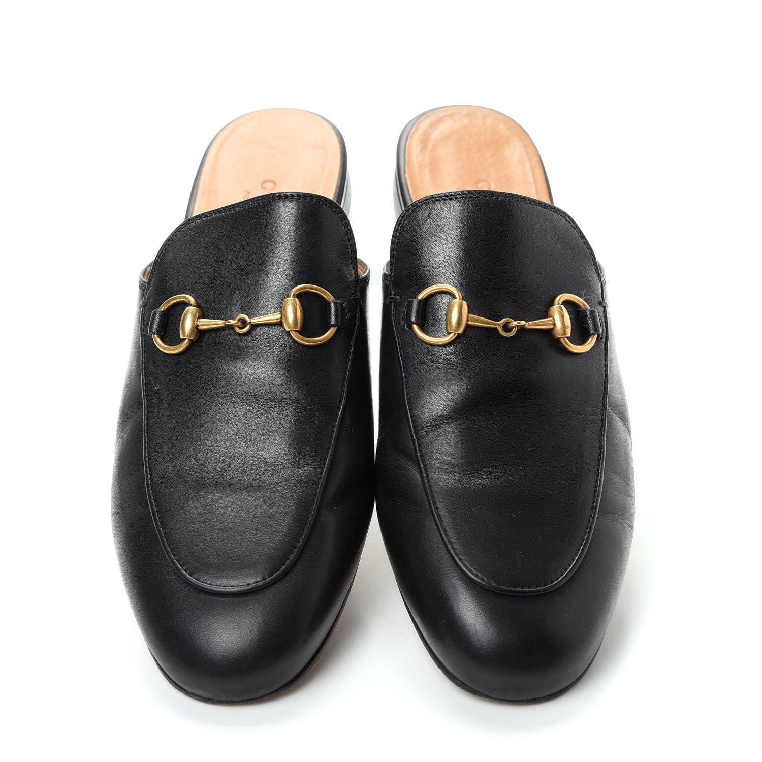 Gucci Calfskin Womens Princetown Slippers 37 Black 5 of 11