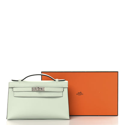 Hermes Swift Kelly Pochette Clutch Vert Peppermint 11 of 11