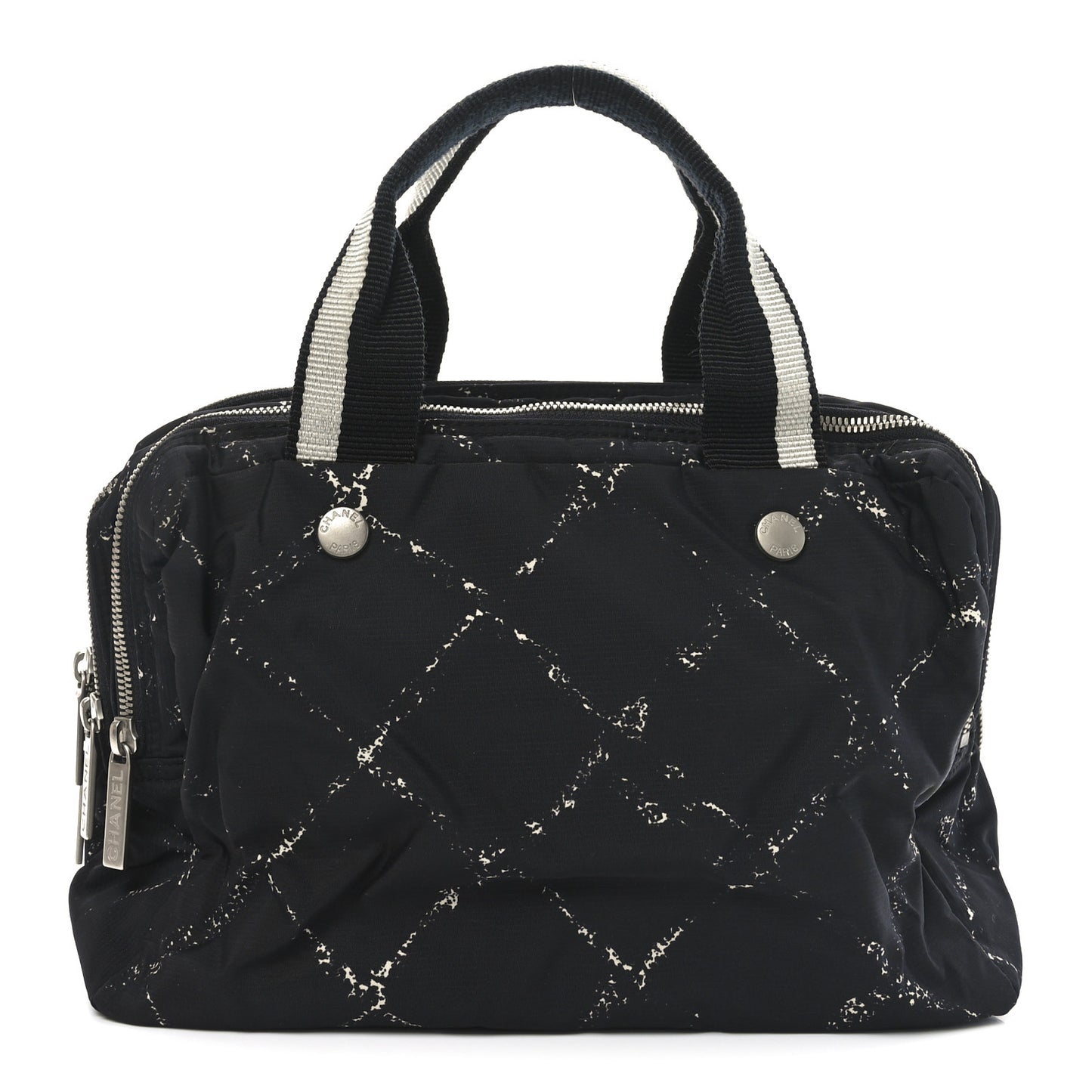 black nylon travel duffel bag Chanel Nylon Travel Duffel Bag Black 1754890 – FASHIONPHILE