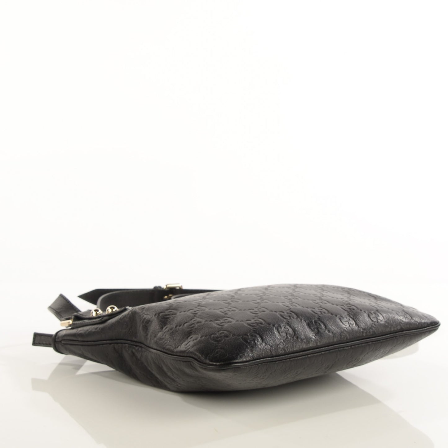 Guccissima Flat Messenger Bag Black