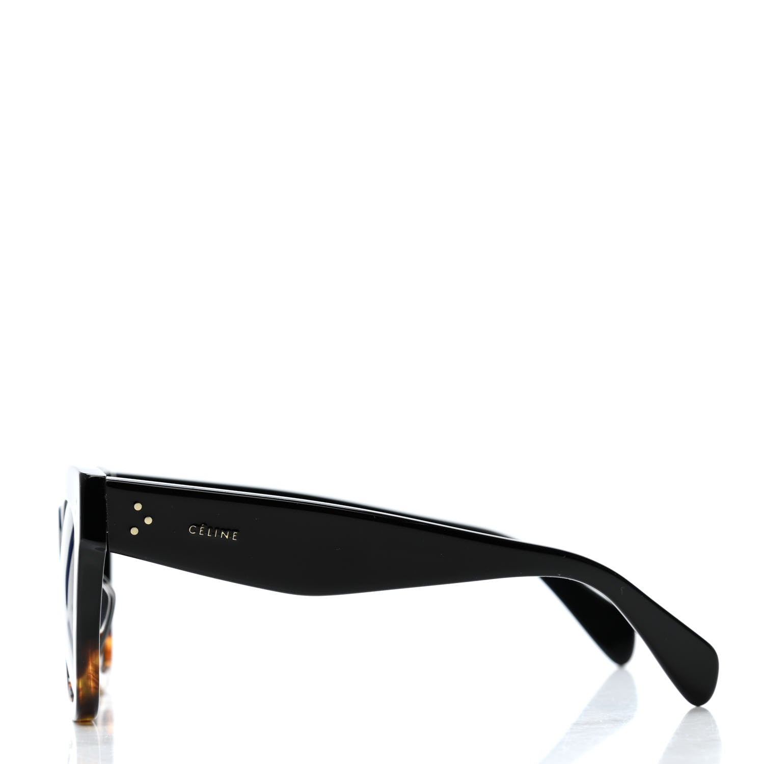 Celine Catherine Sunglasses CL 41098/F/S Black Havana 3 of 4