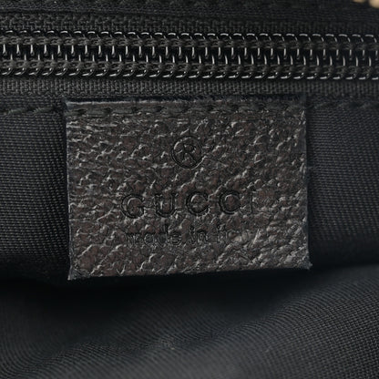 Gucci Monogram Medium Half Moon Hobo Black 5 of 10