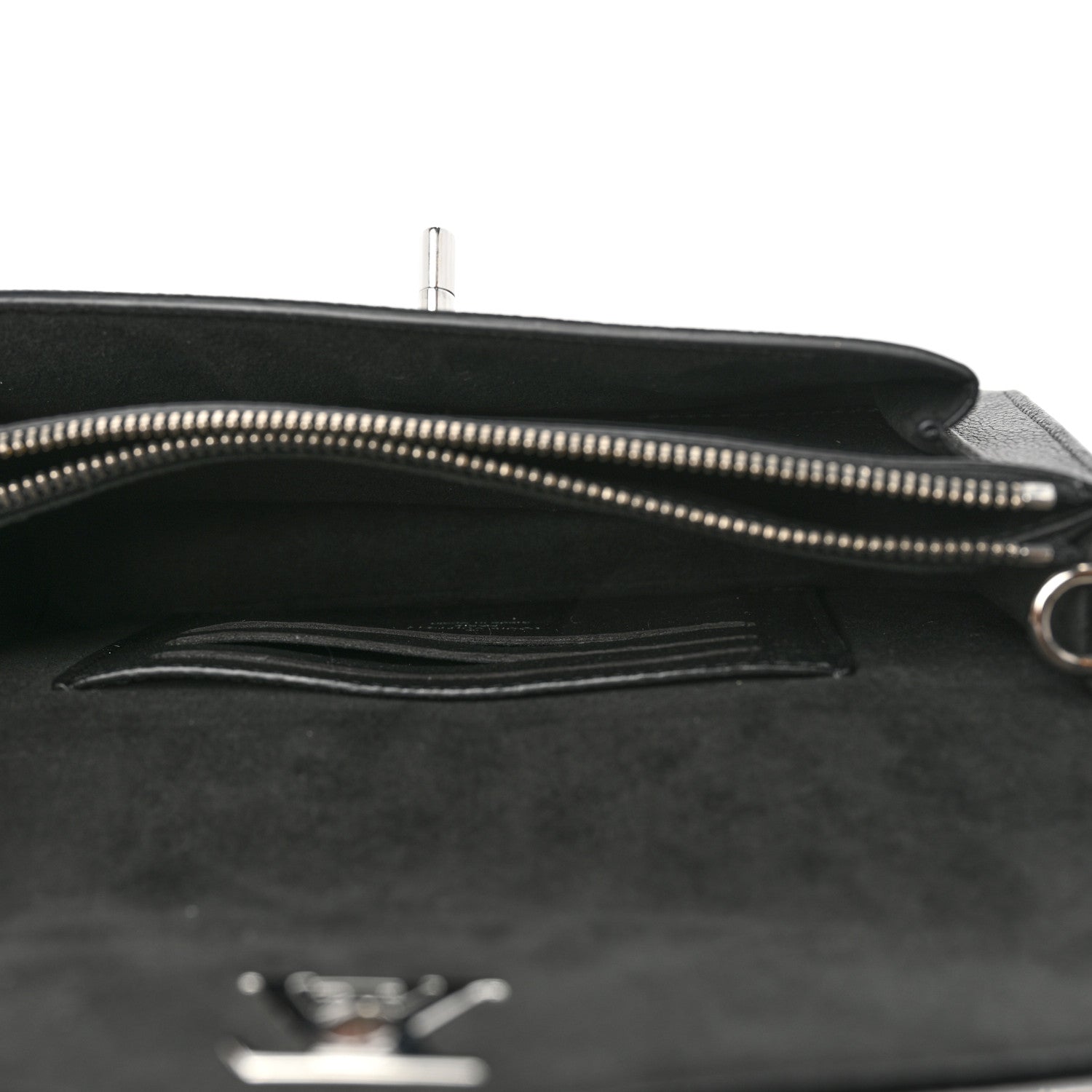 Louis Vuitton Soft Calfskin My Lockme Chain Pochette Black 5 of 9