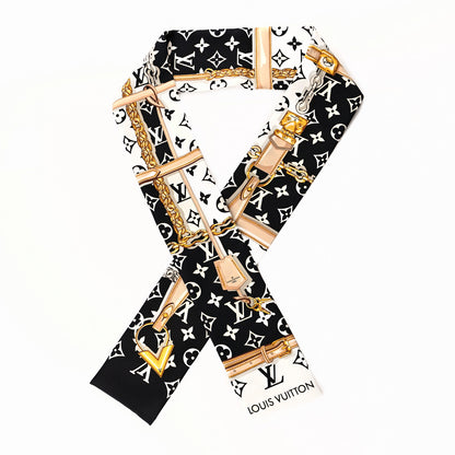 Louis Vuitton Silk Monogram Confidential Bandeau Black 1 of 4