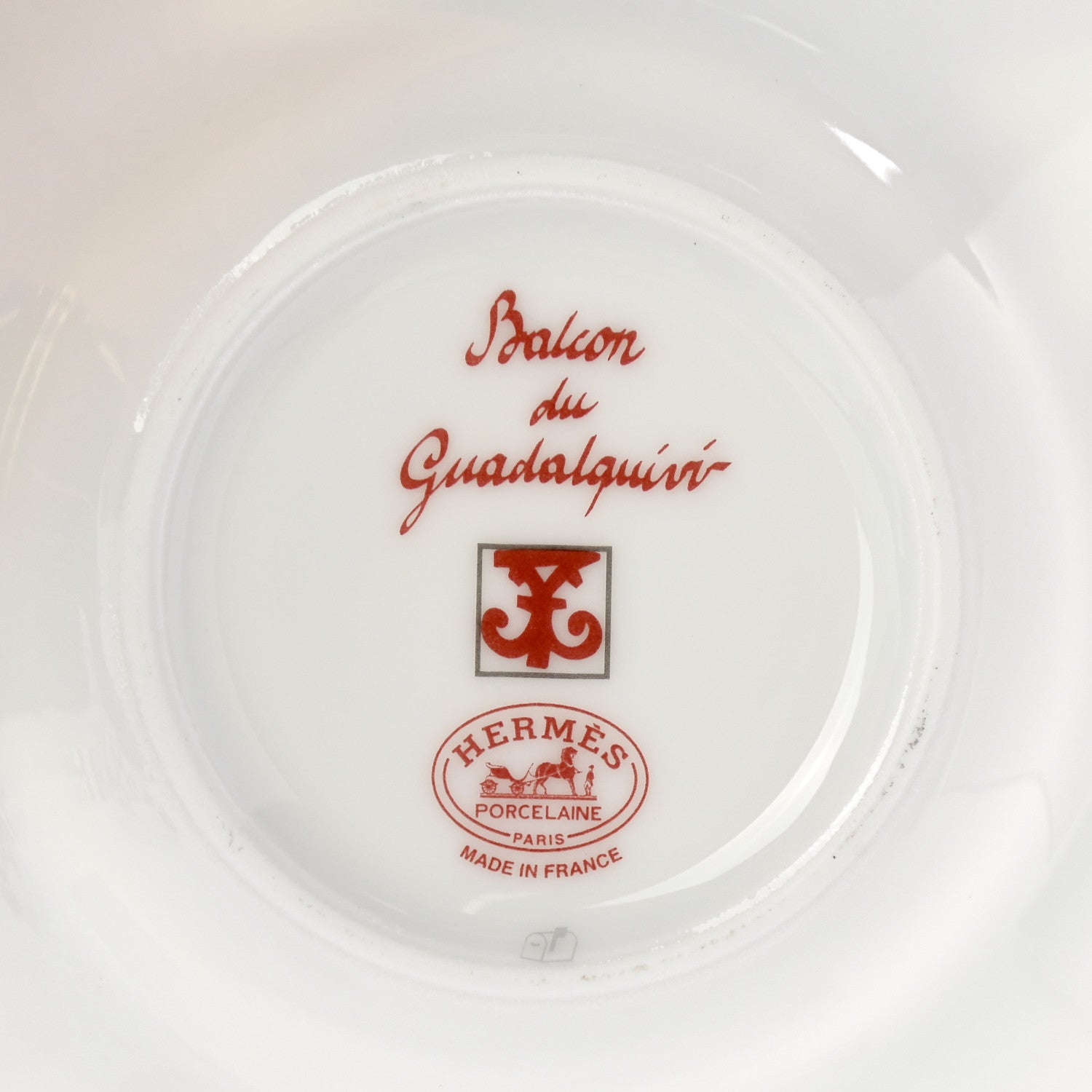 Hermes Porcelain Balcon du Guadalquivir Coffee Cup and Saucer Set of 2 10 of 10