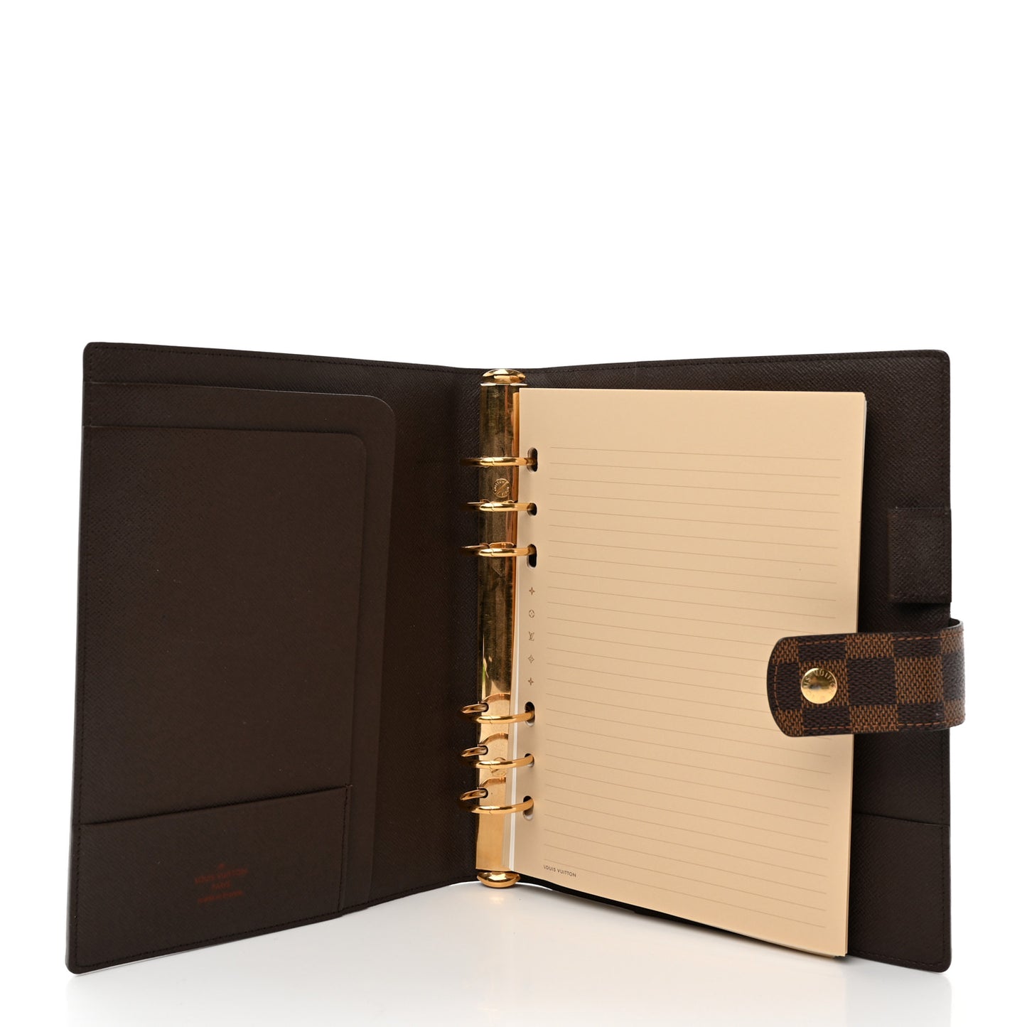 Damier Ebene Large Ring Agenda Cover