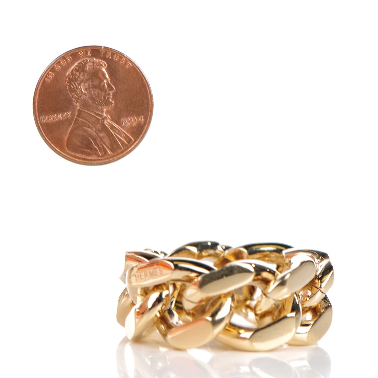 Permabrass Chain Scarf Ring