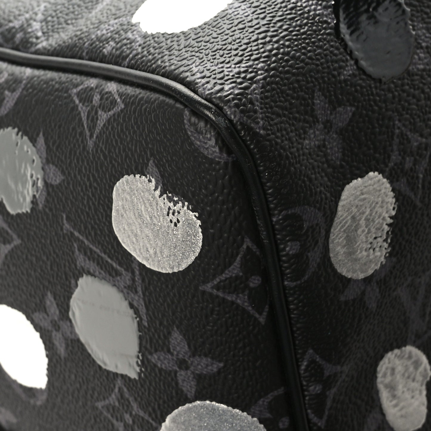 LV X YK Monogram Eclipse Keepall Bandouliere 45 Black Silver