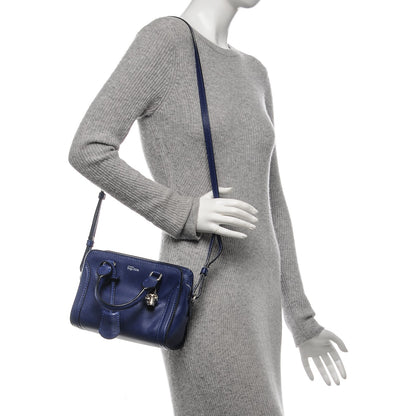 Alexander McQueen Pebbled Calfskin Mini Padlock Ultramarine 2 of 7
