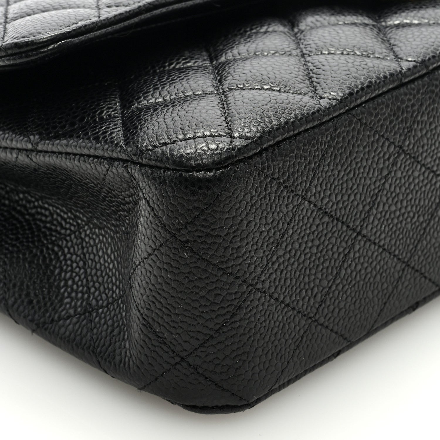 Chanel Caviar Quilted Medium Double Flap Black 8 of 9