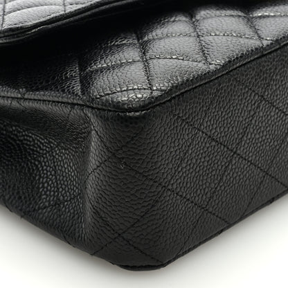 Chanel Caviar Quilted Medium Double Flap Black 8 of 9