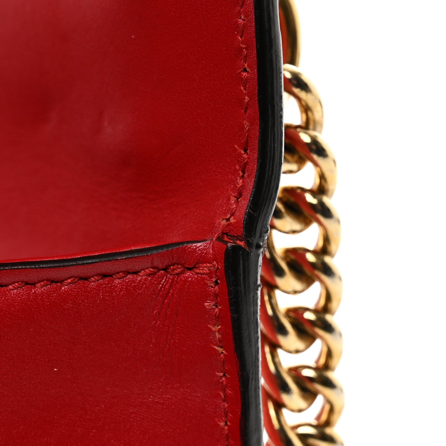 Gucci Guccissima Small Padlock Shoulder Bag Hibiscus Red 11 of 13