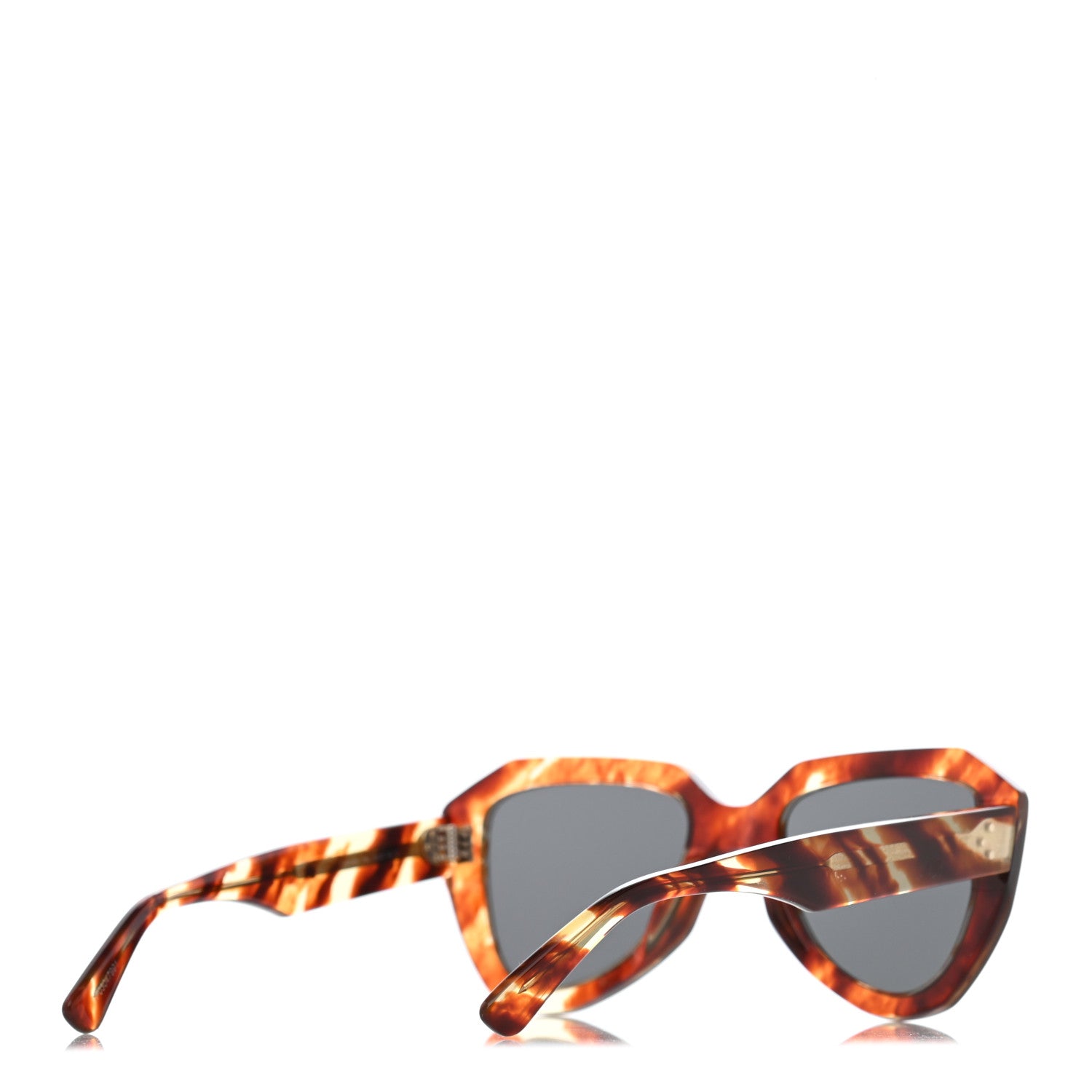 Celine Acetate Cat Eye Sunglasses CL 40046U Havana 4 of 9