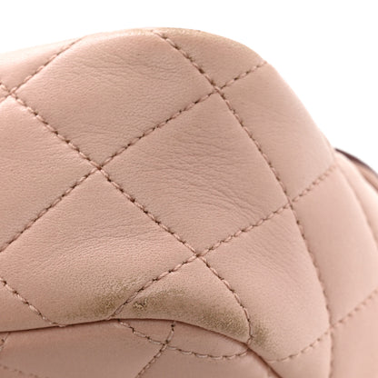 Chanel Lambskin Quilted Mini Two Tone Day Flap Pink Burgundy 11 of 15