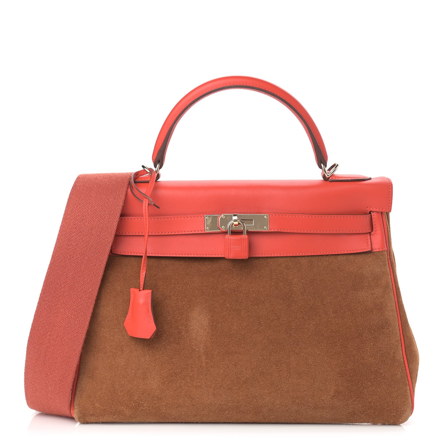 Hermes Grizzly Swift Kelly Retourne 32 Chamois Capucine 1 of 16