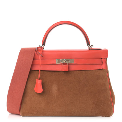 Hermes Grizzly Swift Kelly Retourne 32 Chamois Capucine 1 of 16