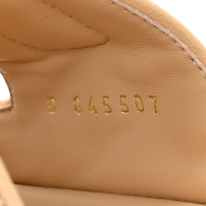 Chanel Lambskin Quilted Velcro Dad Chain CC Slide Sandals 38 Beige 8 of 8