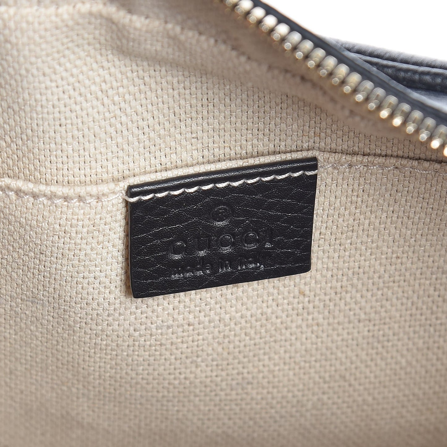 Pebbled Calfskin Small Soho Disco Bag Black