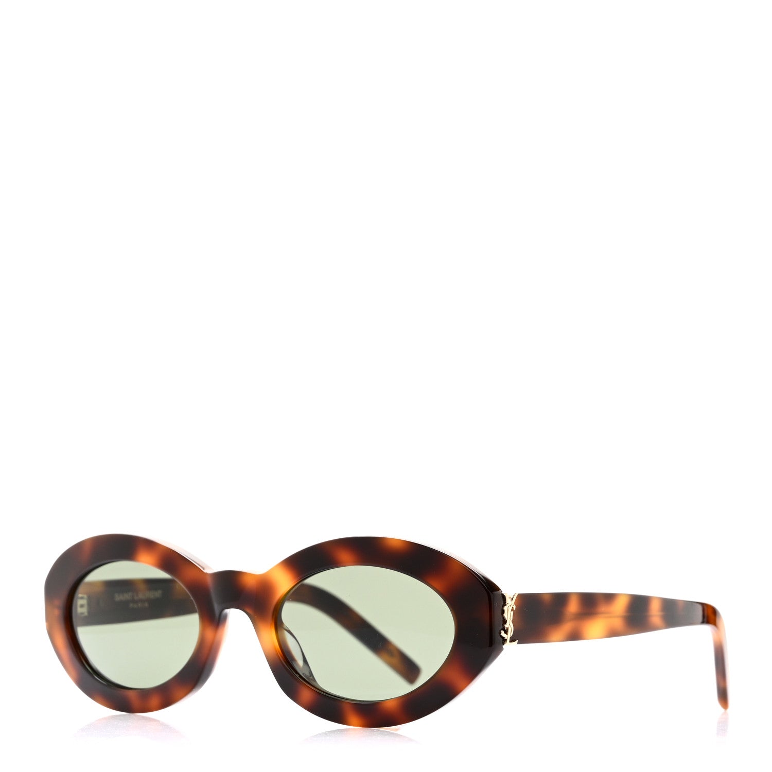 Saint Laurent Acetate Oval Sunglasses SL M136 Medium Havana