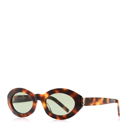 Saint Laurent Acetate Oval Sunglasses SL M136 Medium Havana 1 of 7