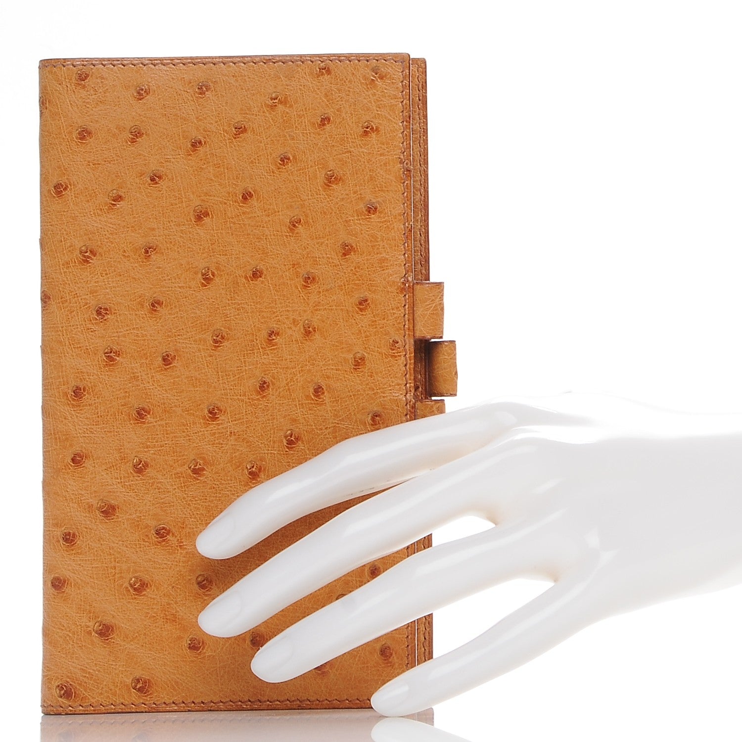 Hermes Ostrich Agenda Cover Gold 2 of 7