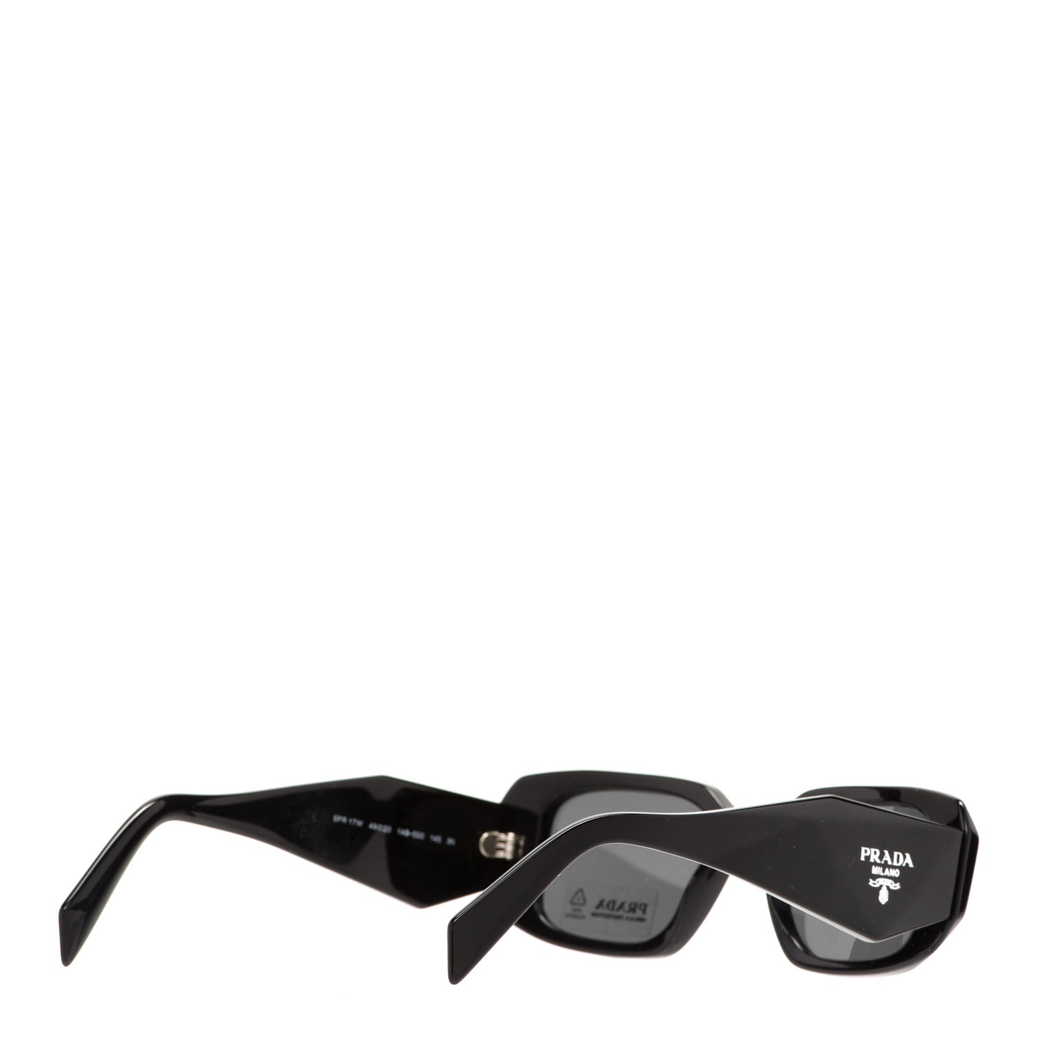 Prada Acetate Symbole Sunglasses SPR 17W Black 4 of 8