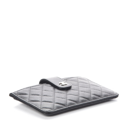 Chanel Caviar Quilted Classic Strap Pouch Black 5 of 10