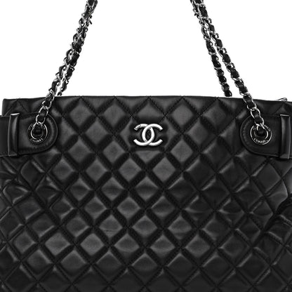 Chanel Lambskin Quilted Coco Loop Tote Black 9 of 14