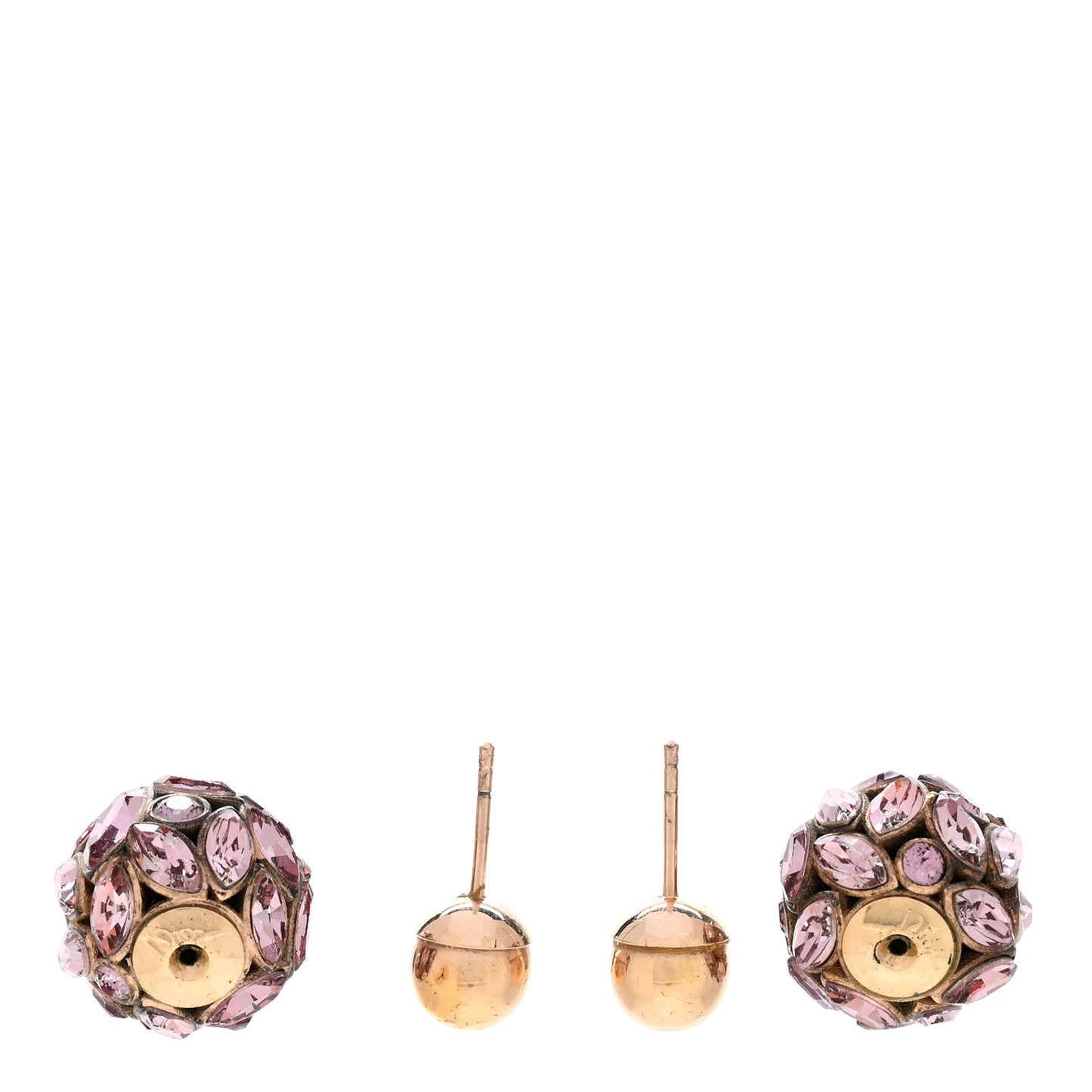 Crystal Mise En Dior Tribal Earrings Violet