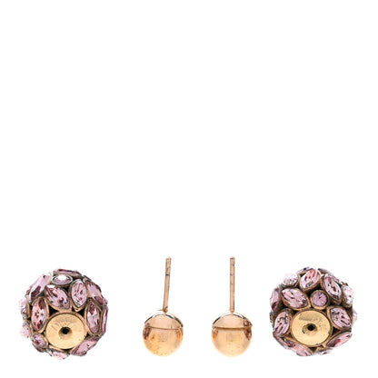 Christian Dior Crystal Mise En Dior Tribal Earrings Violet 3 of 4