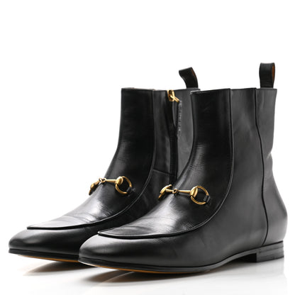 Gucci Malaga Kid Womens Jordaan Ankle Boots 39 Black 3 of 8