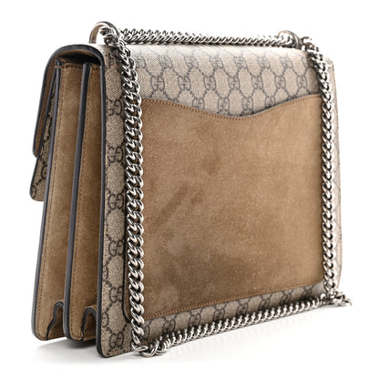 Gucci GG Supreme Monogram Medium Dionysus Shoulder Bag Taupe 3 of 14