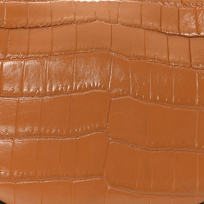 Fendi Crocodile Nano Fendigraphy Hobo Charm Caramello 8 of 11